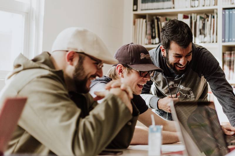 sharing a post on social media